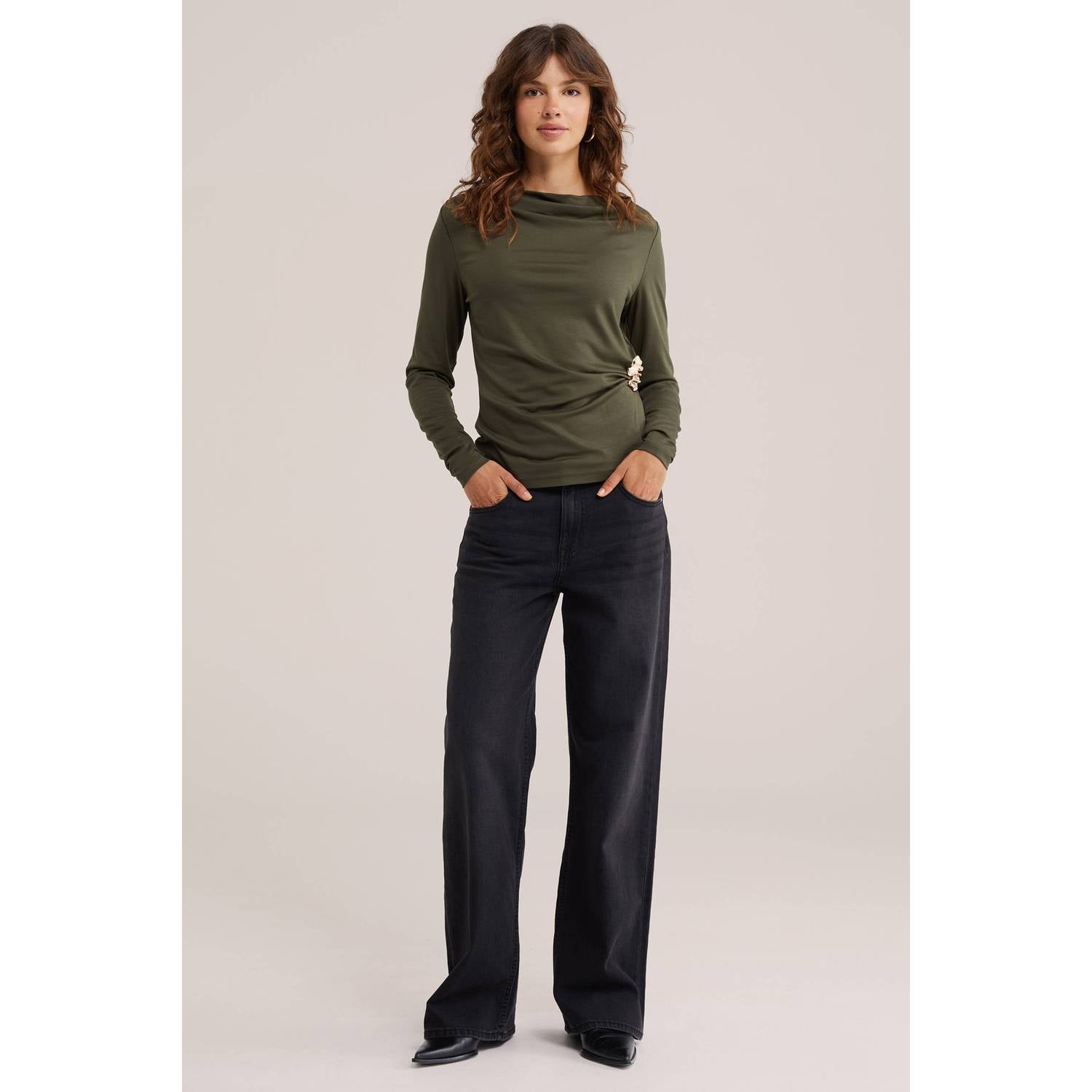 WE Fashion top groen