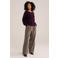 WE Fashion gebreid vest met wol - donkerpaars