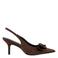Graceland slingback pumps met naaldhak - bruin