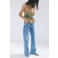 Mango top met ruches - groen