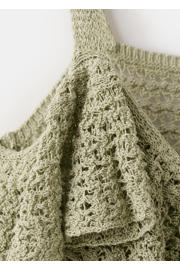thumbnail: Mango top met ruches - groen