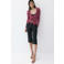 Mango top met ruches - oudroze