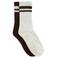 WE Fashion sokken - set van 2 wit/donkerbruin
