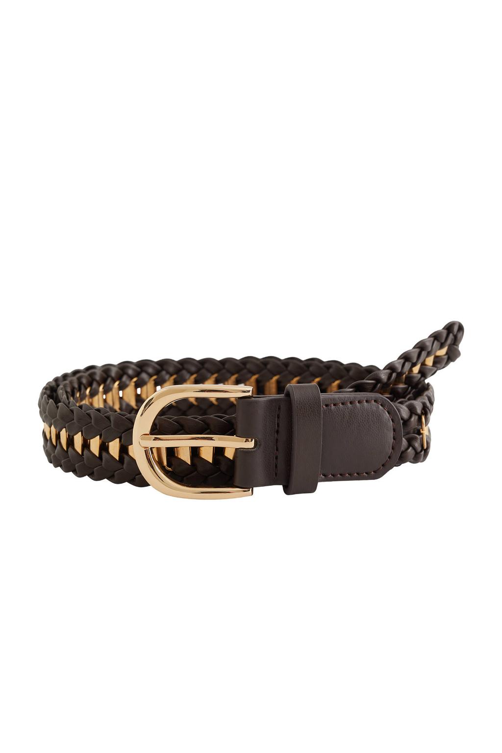 WE Fashion gevlochten riem zwart