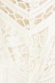 thumbnail: Mango broderie midi zomerjurk - beige