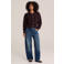 WE Fashion gebreid vest met wol - aubergine