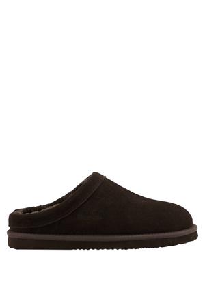 suèdelook pantoffels - bruin