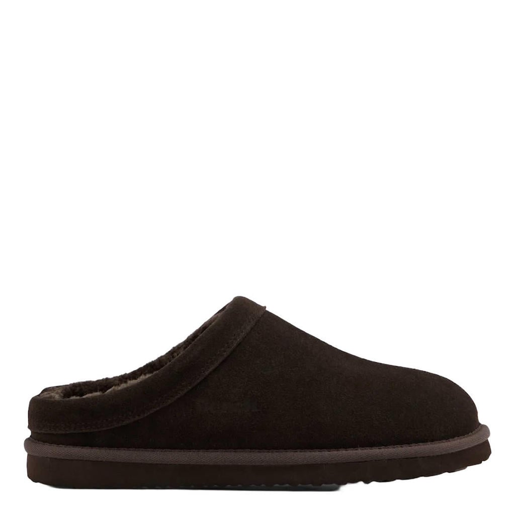 Casa mia suèdelook pantoffels - bruin