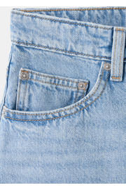 thumbnail: Mango straight leg denim short - lichtblauw