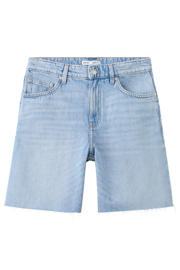 thumbnail: Mango straight leg denim short - lichtblauw