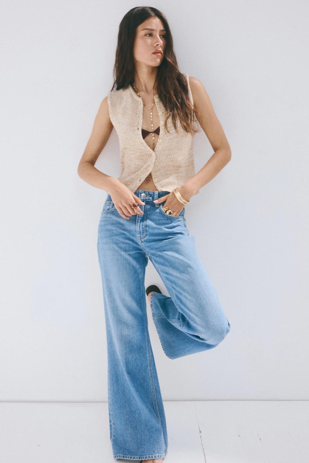 Mango top - beige