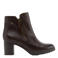 5th Avenue leren laarzen met blokhak - bruin