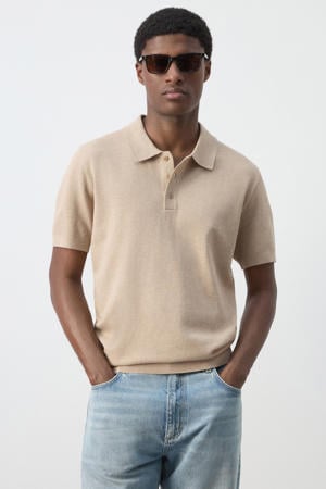 regular fit polo - lichtbeige