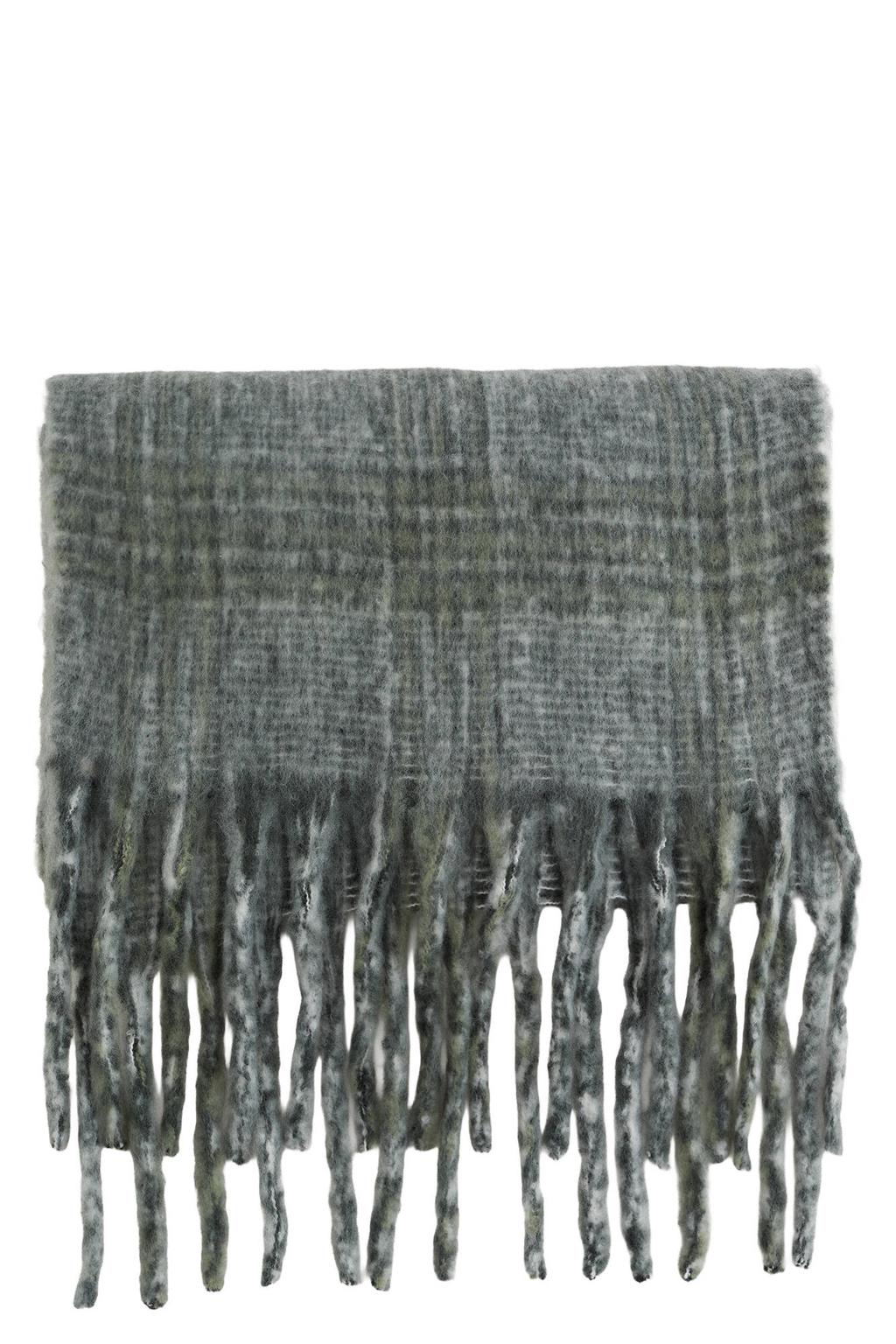 WE Fashion geruite sjaal blauw