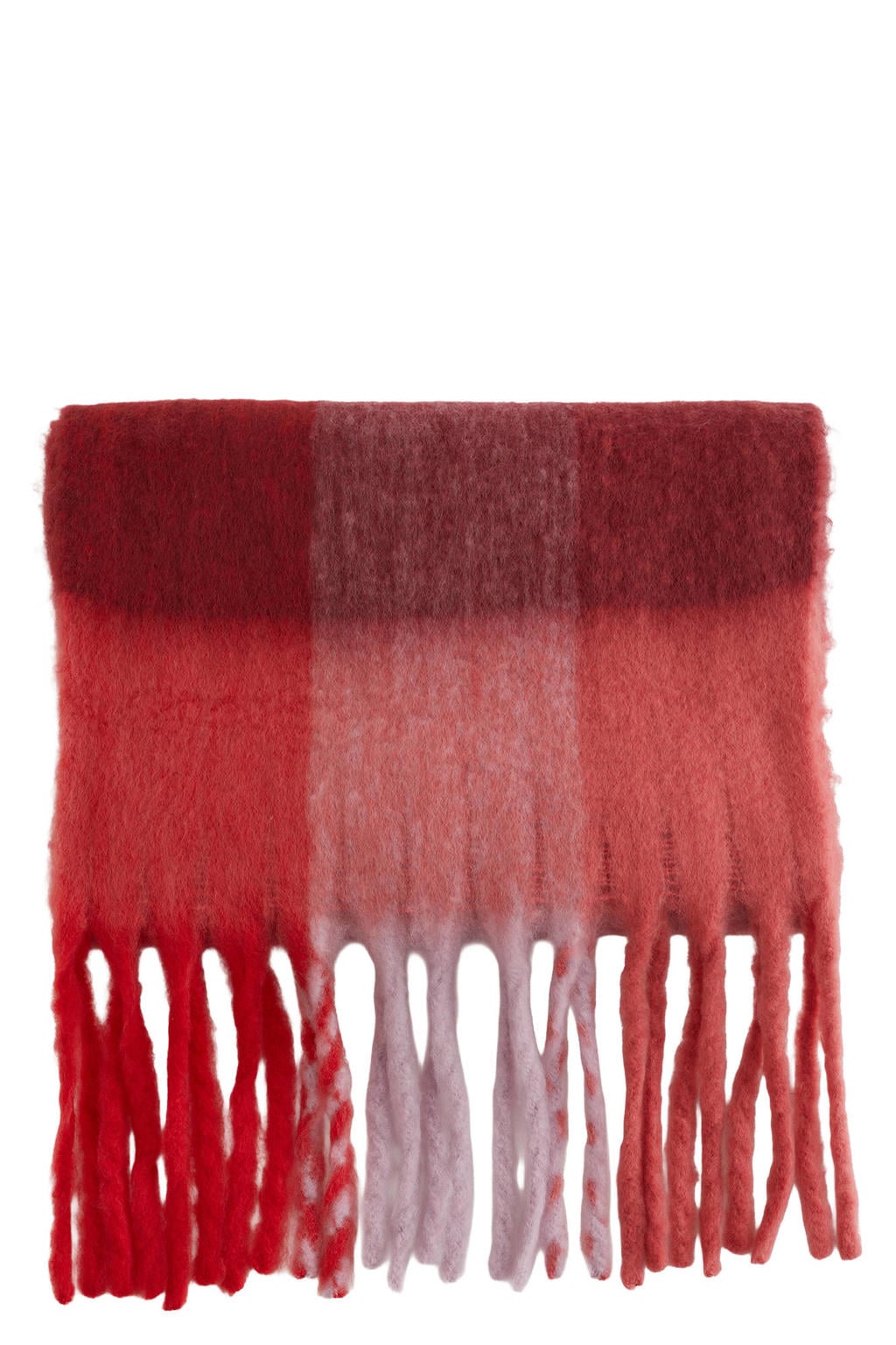 WE Fashion geruite sjaal rood