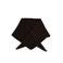 WE Fashion triangle scarf donkerbruin