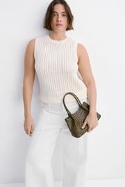 thumbnail: Mango straight leg jeans - wit