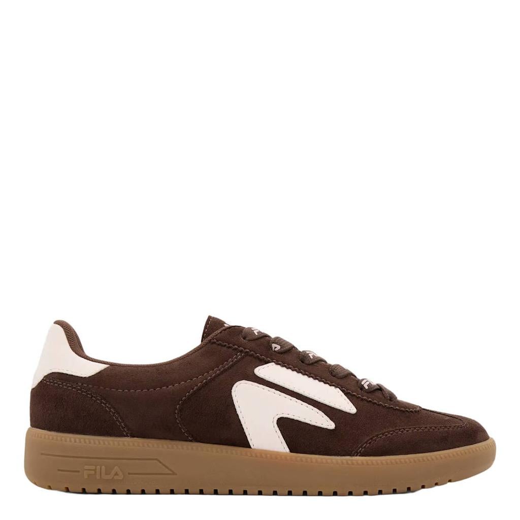 Bruine dames Fila suèdelook sneakers - met veters
