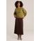 WE Fashion gebreide trui met wol - groen