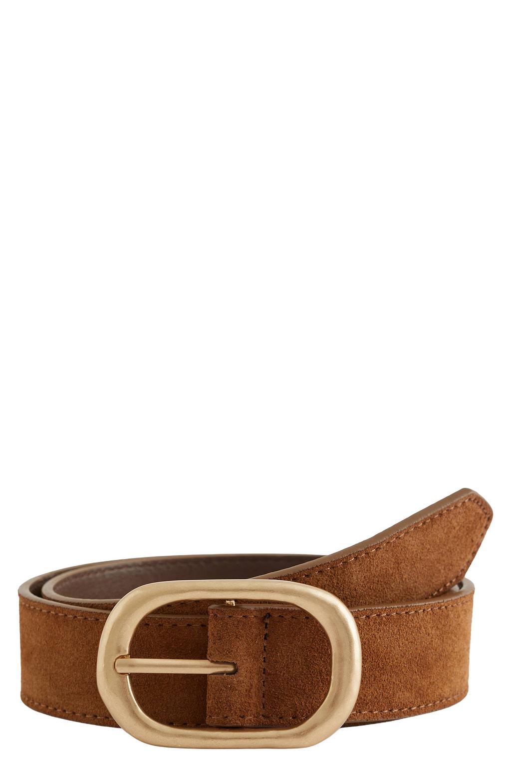 WE Fashion suède riem cognac