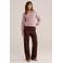 WE Fashion gebreide trui met wol - lichtroze