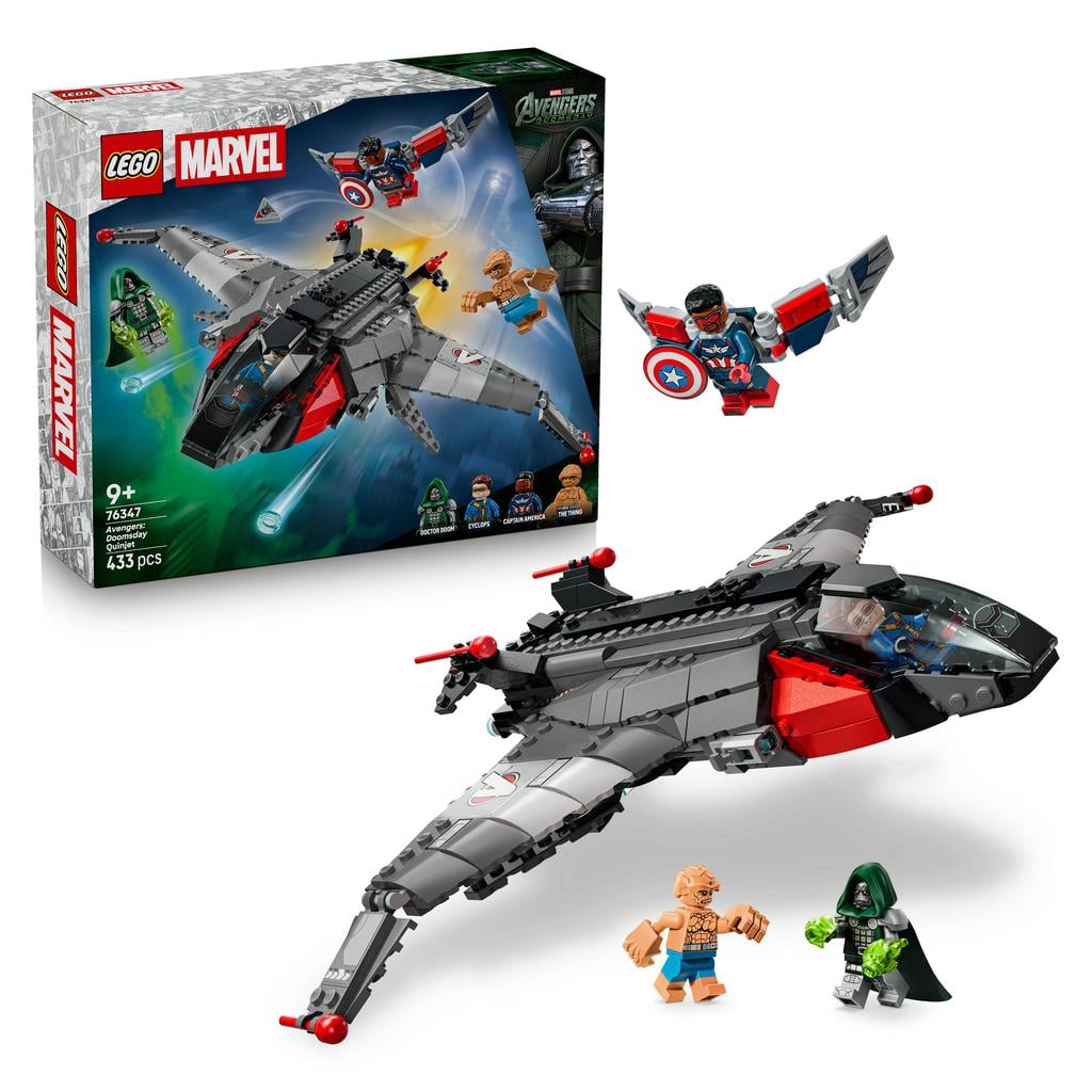 LEGO Marvel Avengers Doomsday Quinjet Vliegtuig Speelgoed 76347