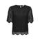JDY top met broderie - zwart