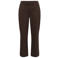 Kaffe Curve viscose high waist wide leg broek Plus Size - donkerbruin