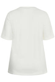 thumbnail: Kaffe Curve T-shirt Plus Size met borduursels - wit