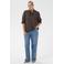 Kaffe Curve blousetop Plus Size met stippen - bruin