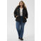 Kaffe Curve Plus Size winterjas - zwart