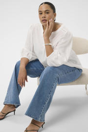 thumbnail: Kaffe Curve blouse Plus Size - ecru