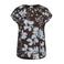 Kaffe Curve gebloemde blousetop Plus Size - bruin
