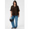 Kaffe Curve blouse Plus Size - donkerbruin