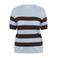 Kaffe Curve gestreepte top Plus Size - lichtblauw