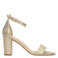 POSH by Poelman Laurie imitatieleren sandalettes met blokhak - goud