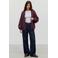 VERO MODA rechtvallend gebreid vest - donkerrood