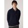 Levi's relaxed fit gebreide trui met wol - donkerblauw