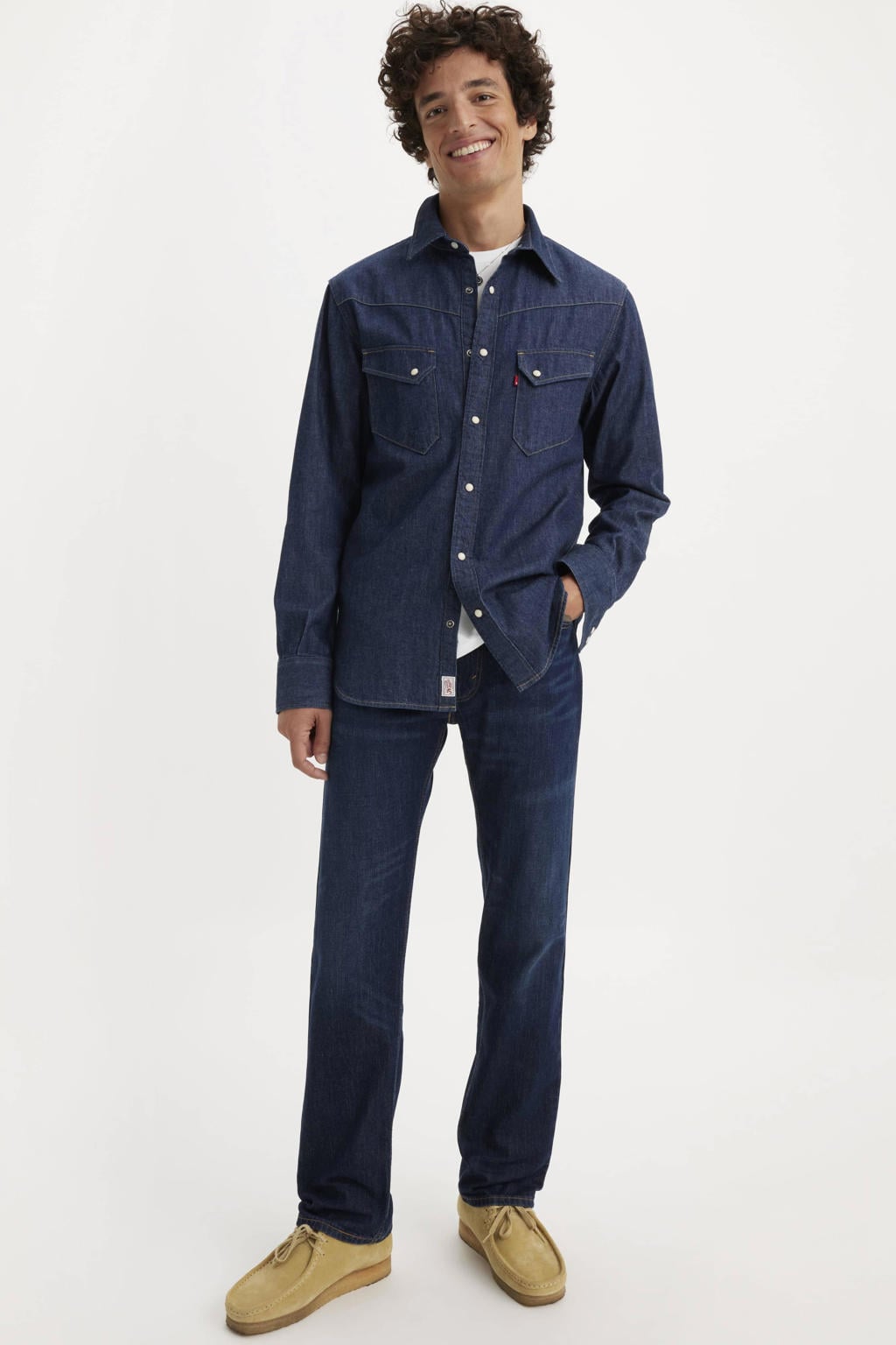 Levi's 505 regular fit jeans - nail loop knot