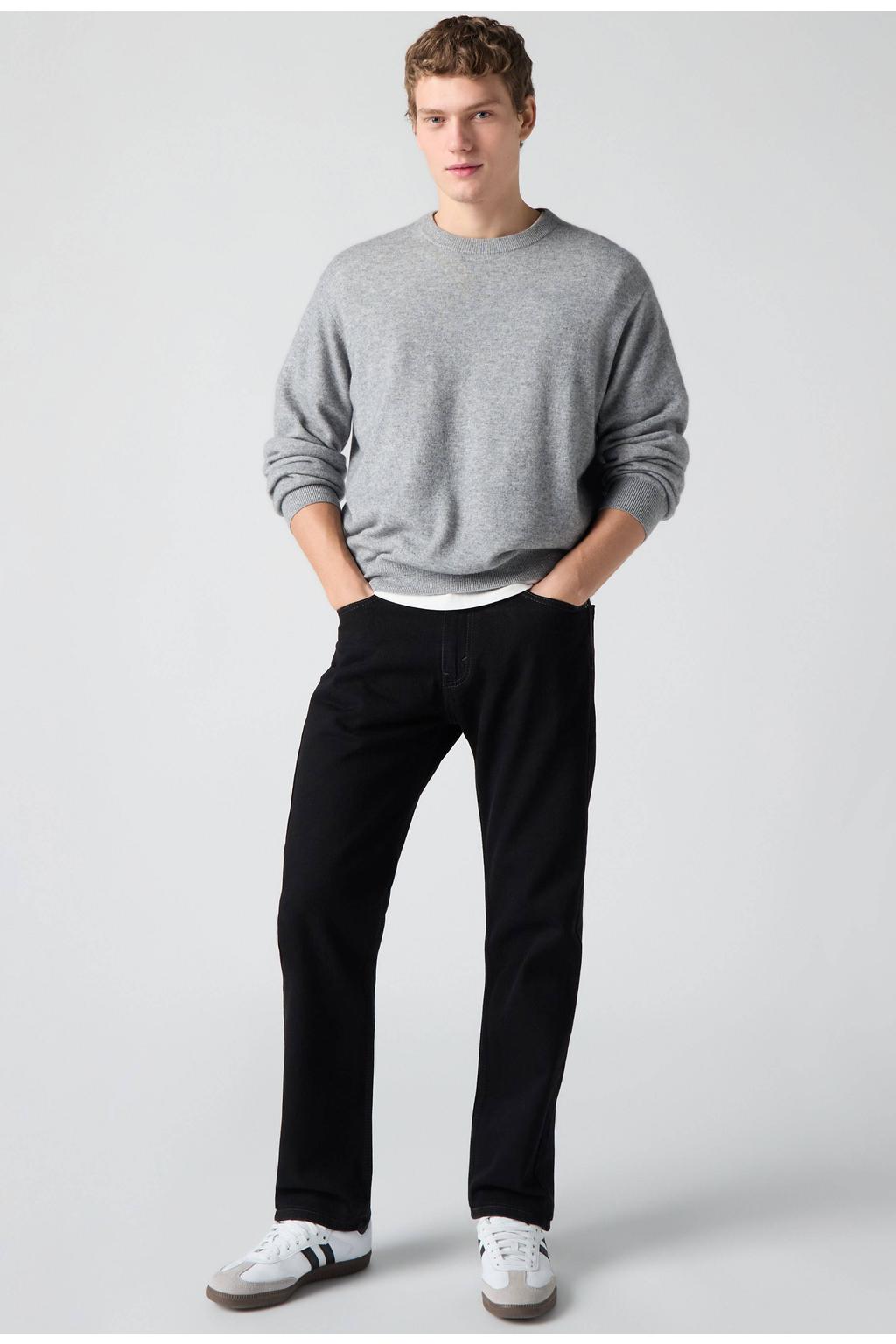 Levi's 505 regular fit jeans - zwart