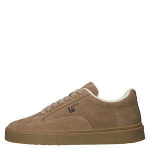 QUARTZ BEVERLY suède sneakers met logo - bruin
