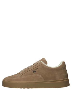 QUARTZ BEVERLY suède sneakers met logo - bruin