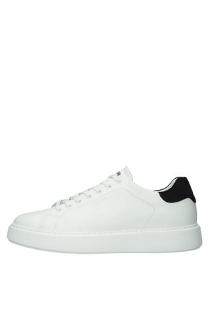 leren sneakers - wit/blauw