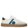 Blackstone Quartz Auden -  White Blue - leren sneaker (low) white
