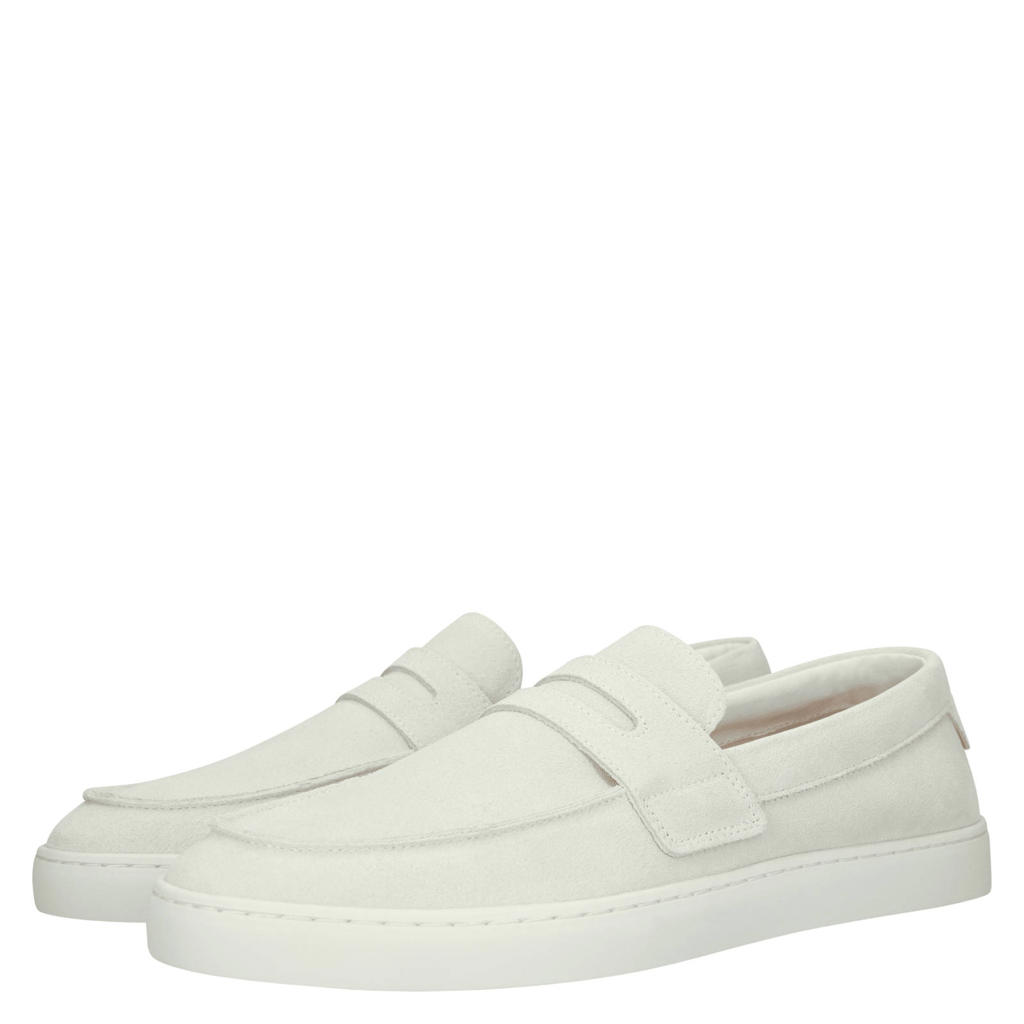 Blackstone Suede Slip-ons Light grey