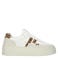 Blackstone Garnet Koda -  White Leopard - leren sneaker (low) white