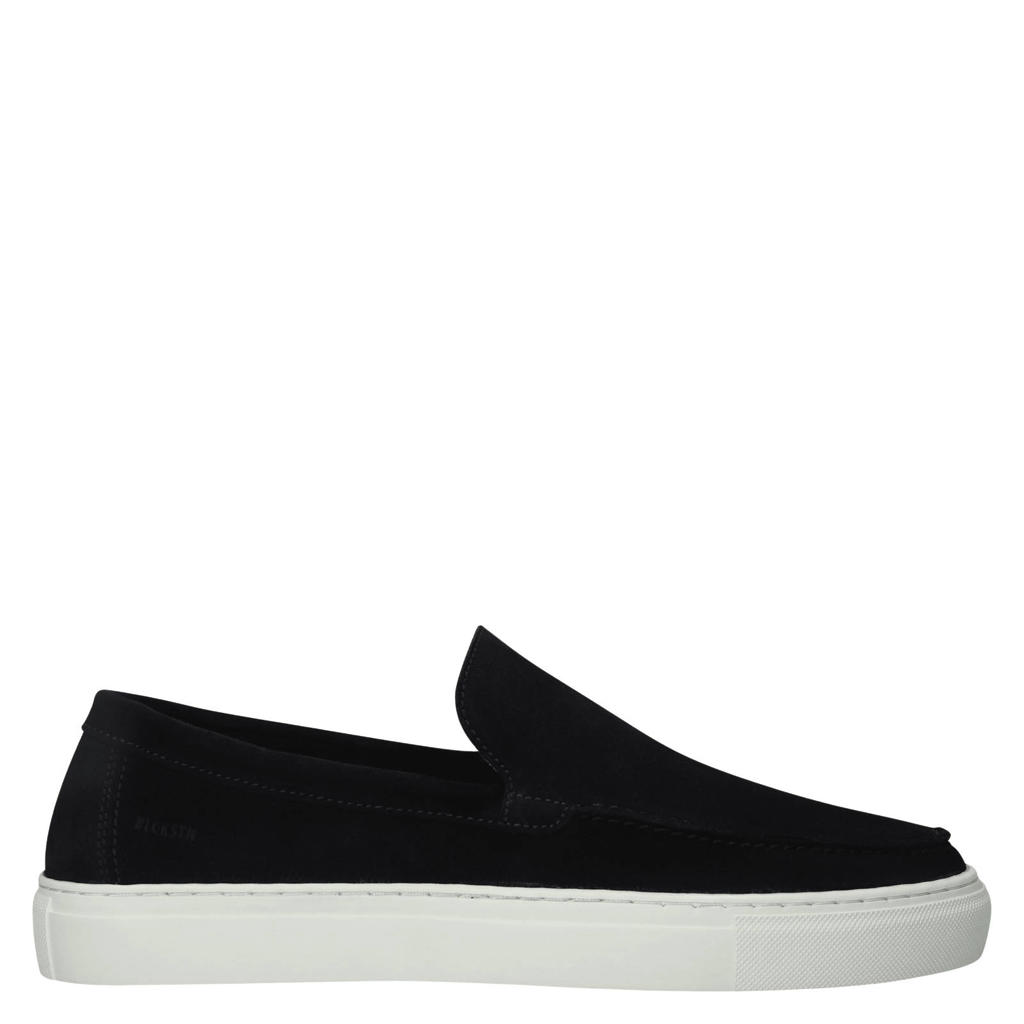 Blackstone Suede Slip-ons Dark blue