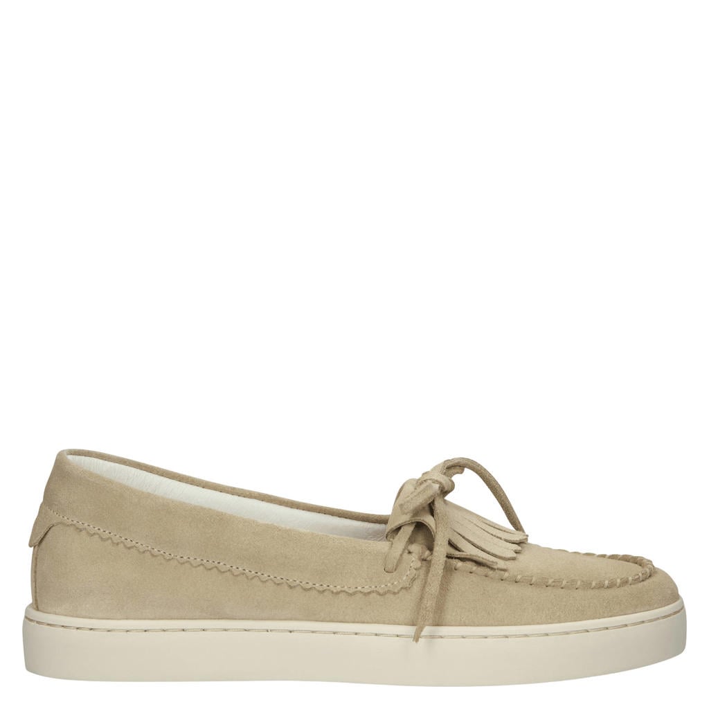 Blackstone Suede Slip-ons Beige
