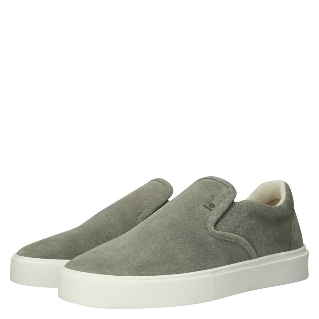 Blackstone Suede Slip-ons Green