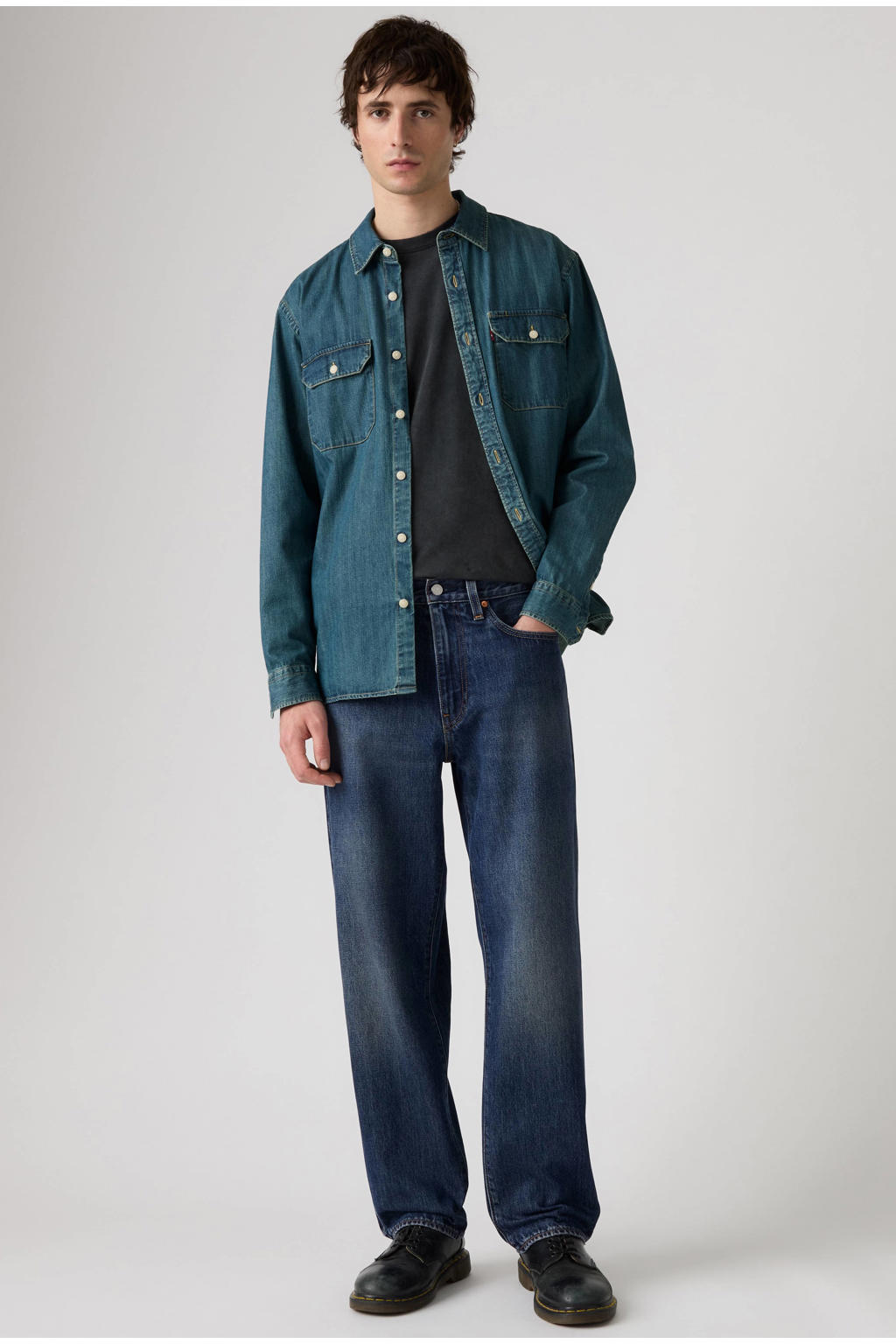 Levi's 568 loose fit straight leg jeans - hard rain